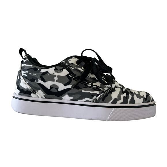Heelys Camo Print Skate Shoes Youth Boys Girls Youth Size 5 Black White - Picture 2 of 13